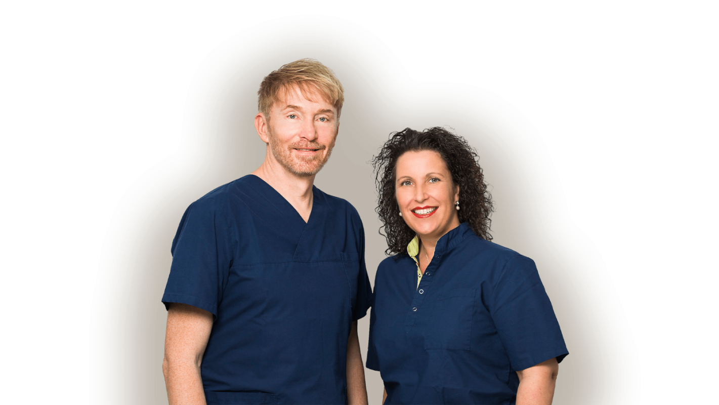 Zahnarzt Dr. Markus Keiner und Zahnärztin Dr. Anja Melina Heiss